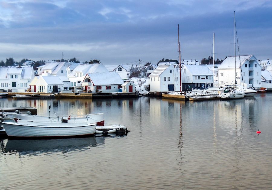 skudeneshavn norway in winter