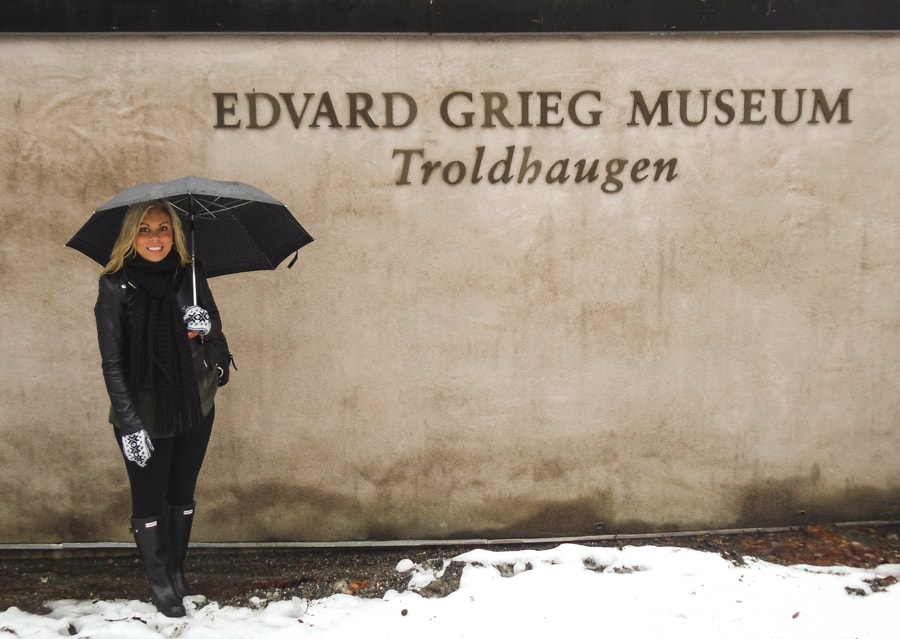 Visiting Troldhaugen in Bergen during the winter