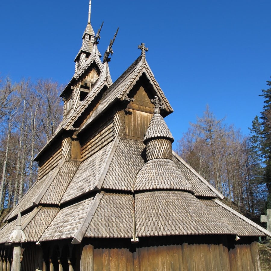 Fantoft Stave Church in Bergen
