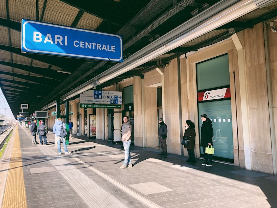 how to get from bari to polignano a mare cheaply by train bari centrale