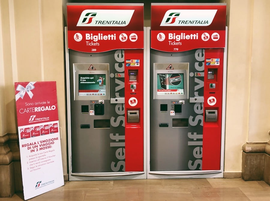 how to get from bari to polignano a mare cheaply by train ticket machines