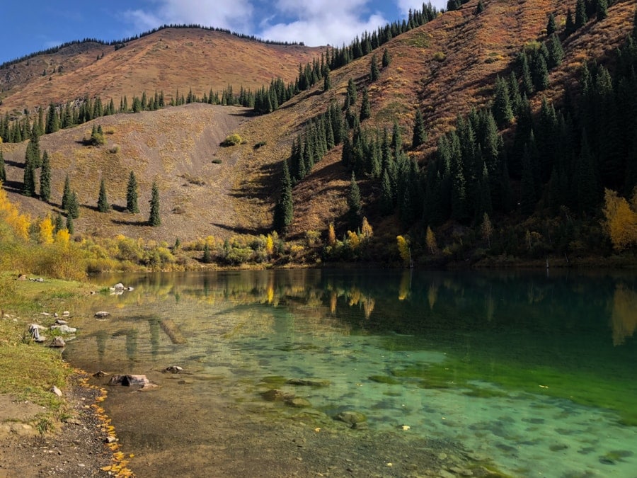 Lake Kaindy and Kolsai Lakes in Kazakhstan