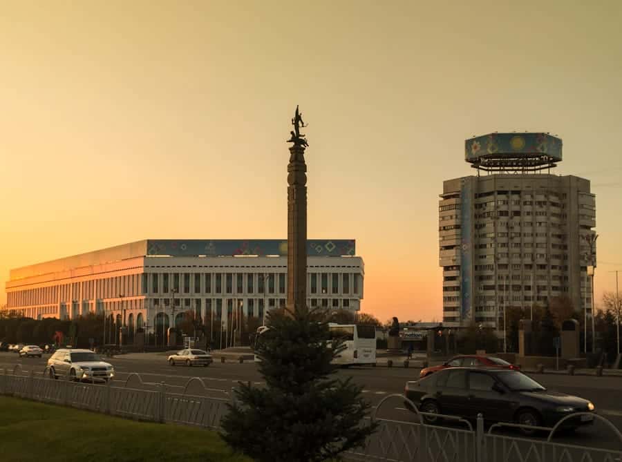 Republic Square in Almaty Kazakhstan - One day in Almaty itinerary (layover guide)-4