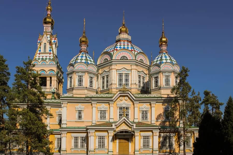 Ascension Cathedral (Zenkov) during summer: Almaty Kazakhstan - One day in Almaty itinerary (layover guide)-11