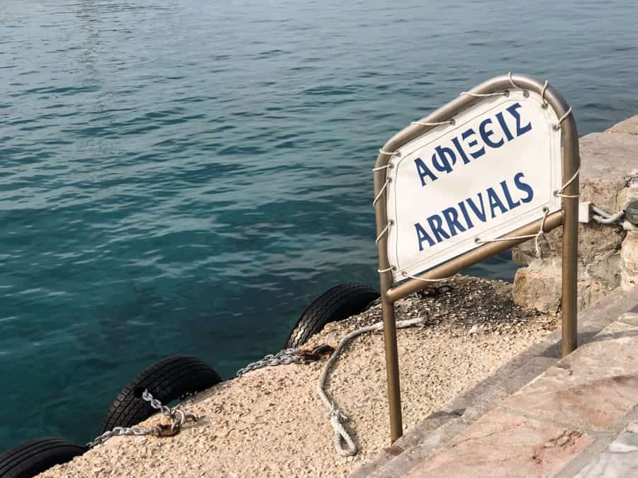 arriving to spetses from athens