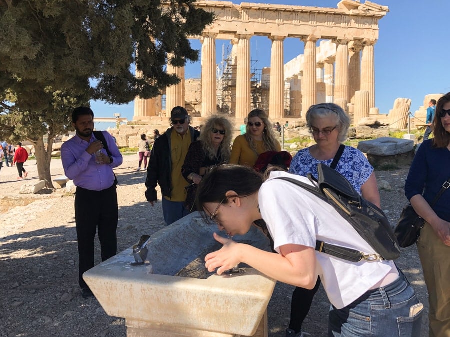 what to know before visiting the acropolis-19-min water fountain at acropolis