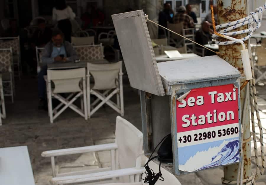 Water taxi station in Hydra Greece (things to do in Hydra Island, Greece)-17