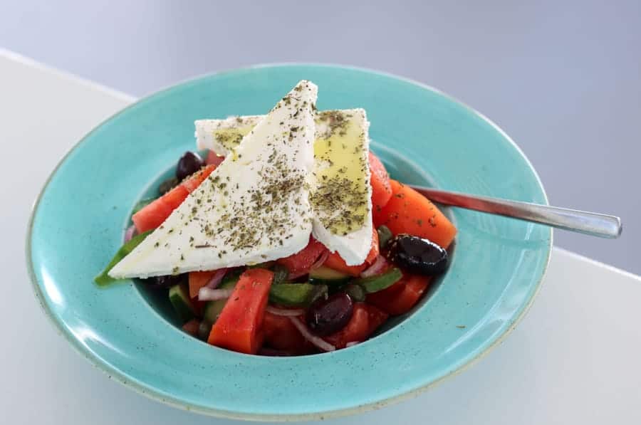 Places to visit in Spetses Greece (Greek Salad)