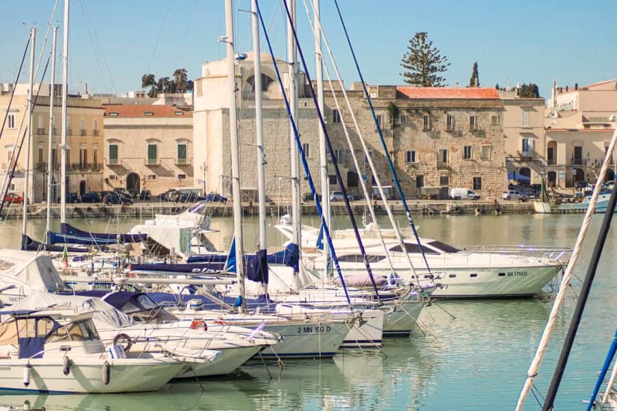 Trani harbor in Italy