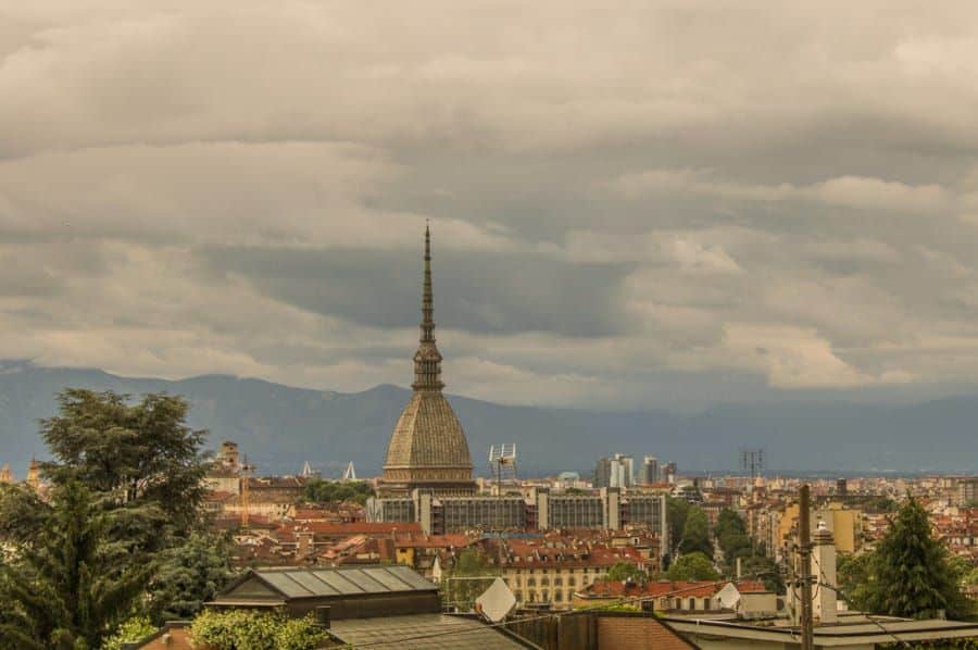 View over Turin, Italy / How to get from Milan to Turin