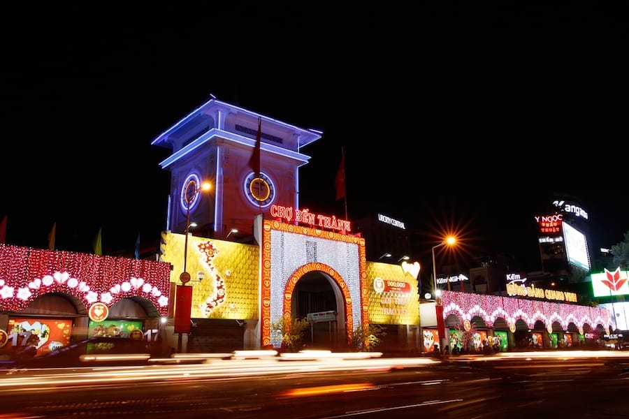 Ben Thanh Night Market in Saigon