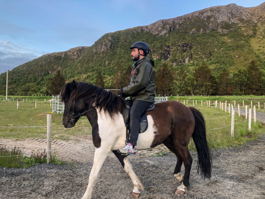 horseback riding lofoten islands in norway