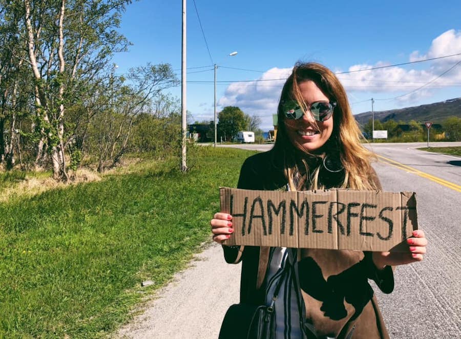 hitchhiking to hammerfest norway