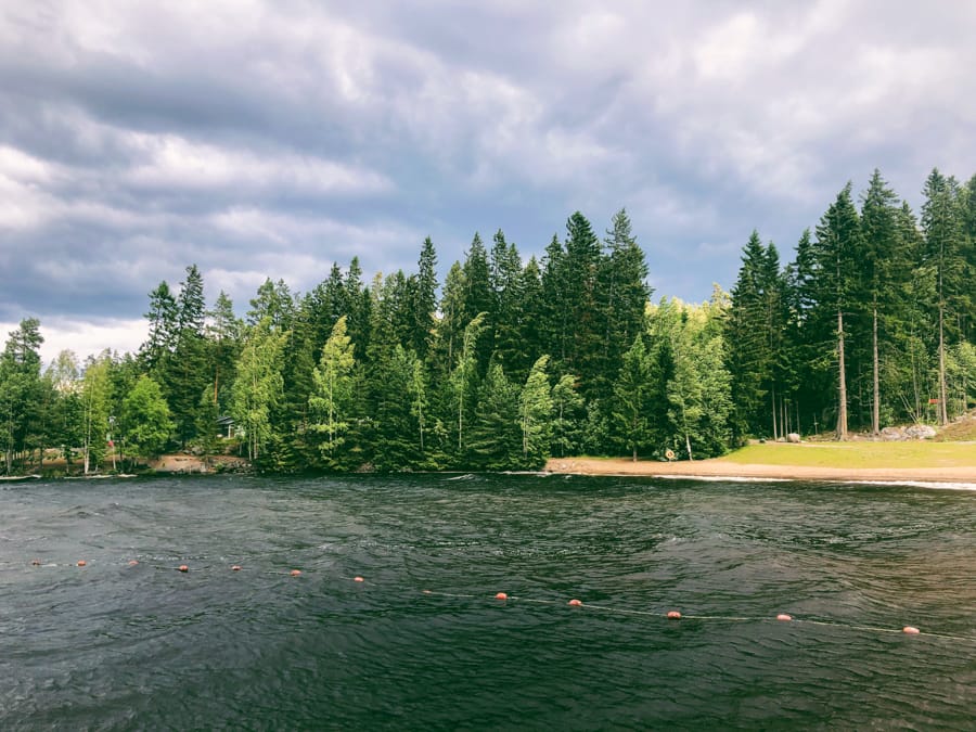 Canoeing and Water Sports at Lake in Tampere