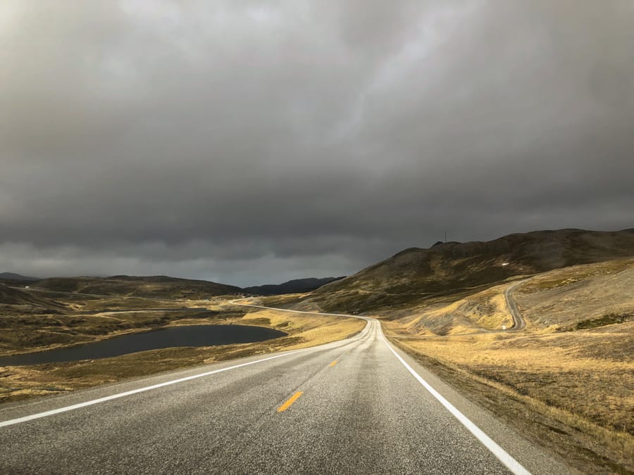 The roads around Magerøya (the island where Honningsvåg and Nordkapp are)