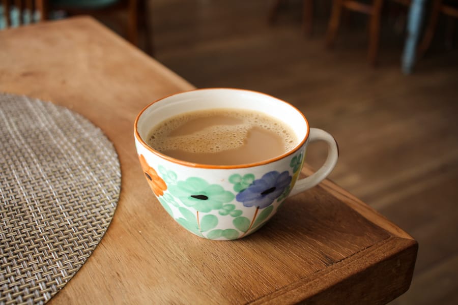 Henningsvær Lysstøperi & Cafe Americano coffee in Lofoten Islands