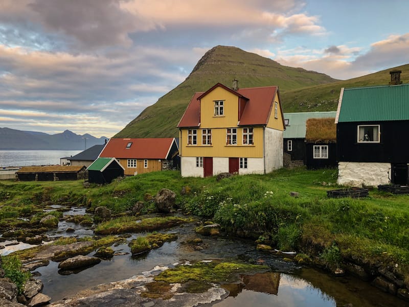 Gjogv on Eysturoy in Faroe Islands