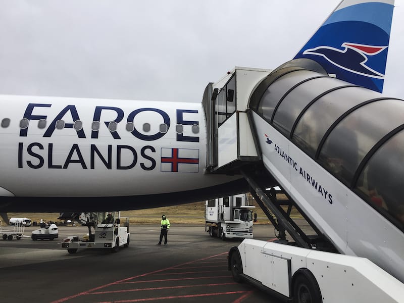 Things to know before you visit the Faroe Islands: Atlantic Airways plane in Vagar