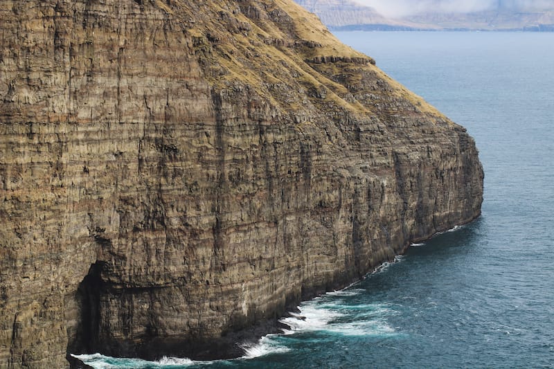 Faroe Islands ocean water is colorful