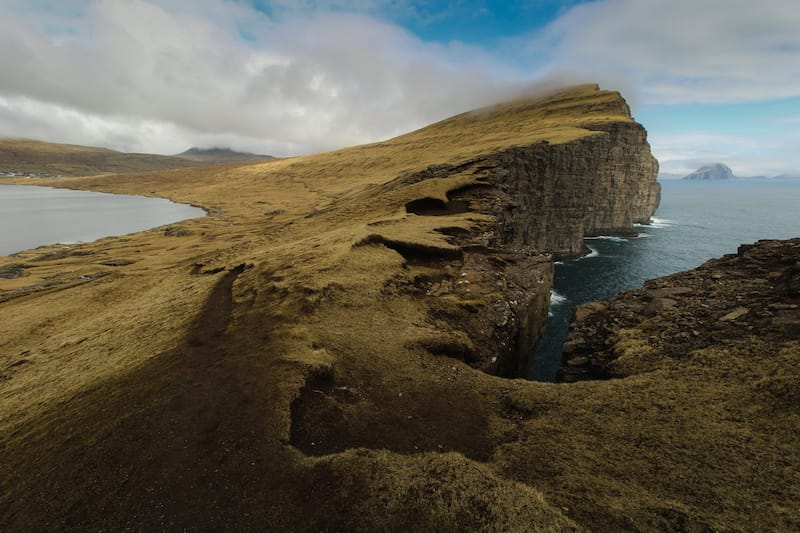 Sørvágsvatn on Vagar in Faroe Islands
