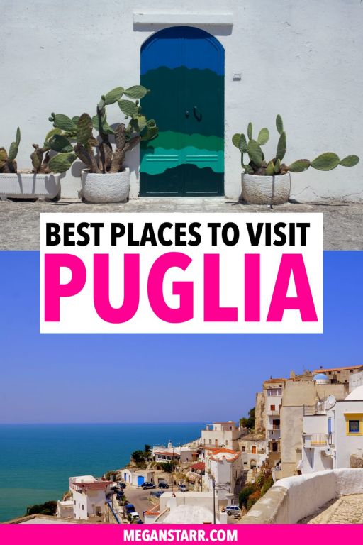 There are so many beautiful and Instagrammable places to visit in Puglia, Italy. This is a guide to stunning places in Puglia that are worth visiting... from Alberobello to Bari to Polignano a Mare and more! #lecce #puglia #iloveitaly #italy #bari #matera #alberobello #travelitaly #polignanoamare