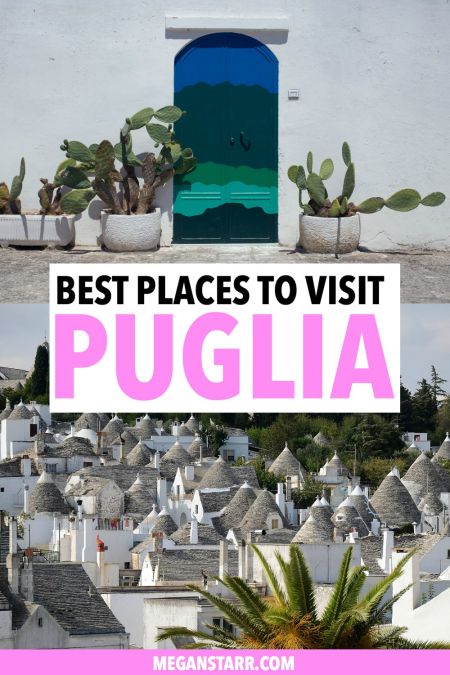 There are so many beautiful and Instagrammable places to visit in Puglia, Italy. This is a guide to stunning places in Puglia that are worth visiting... from Alberobello to Bari to Polignano a Mare and more! #lecce #puglia #iloveitaly #italy #bari #matera #alberobello #travelitaly #polignanoamare