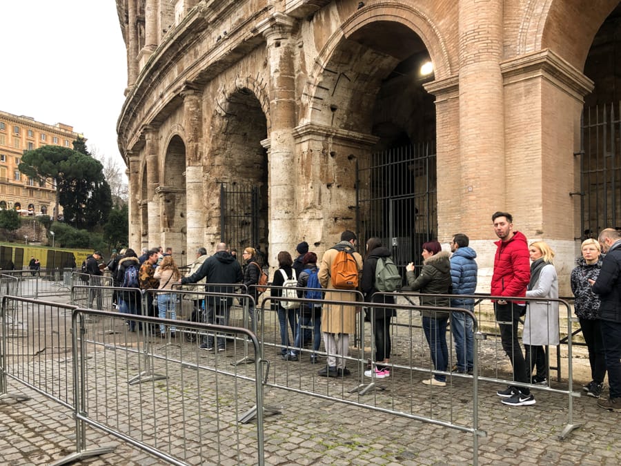 Line at the Colosseum