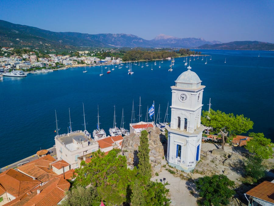 Things to do in Poros, Greece (Saronic Islands): Clock tower in Poros, Greece