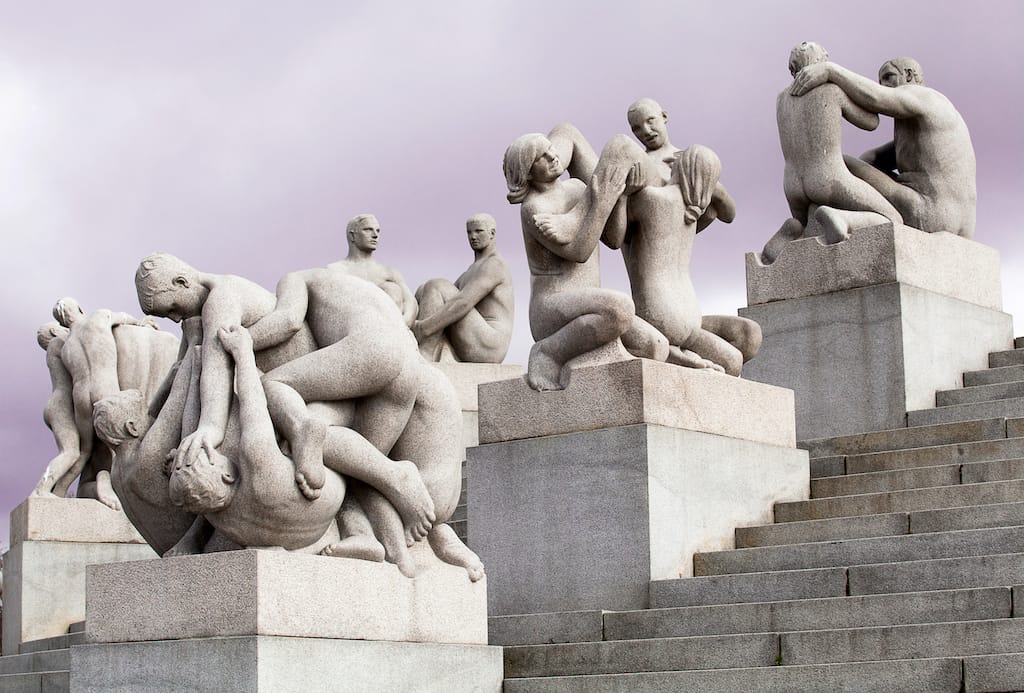 Vigelandsparken in Oslo Norway