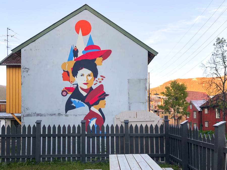 Gorgeous street art in Tromsø Norway