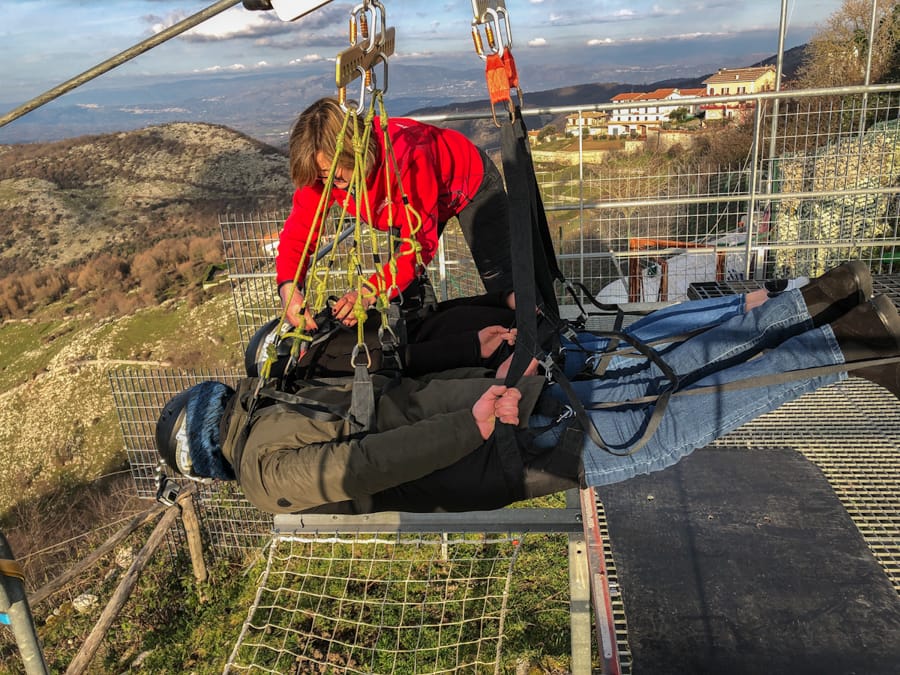 Ziplining in Italy- What to know before you go ziplining in Rome (in Rocca Massima)