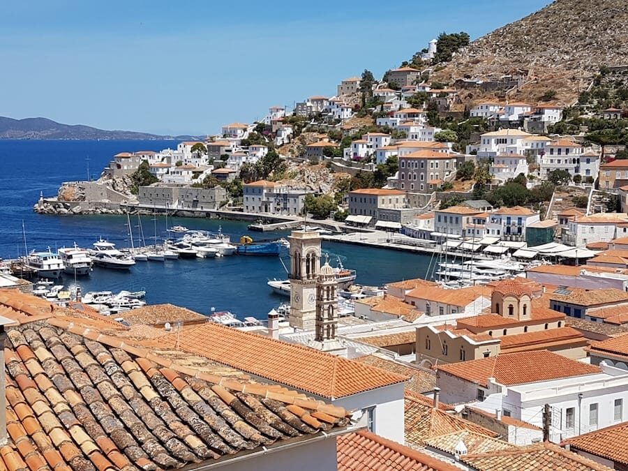 view from Koundouriotis mansion in Hydra - best places to visit in greece