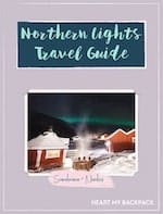 Silvia heart my backpack northern lights book