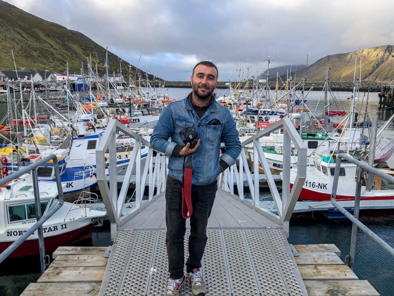 Aram in Skarsvåg Harbor on Magerøya in the North Cape