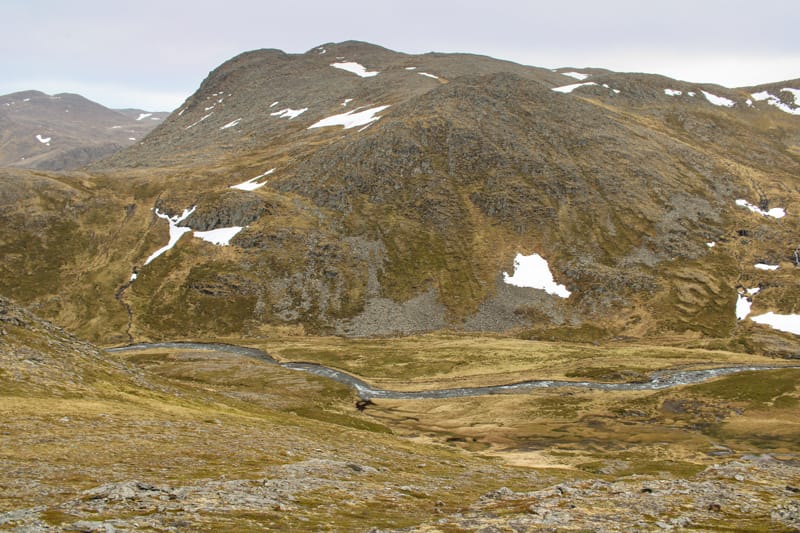 Norway tundra landscape on Magerøya North Cape