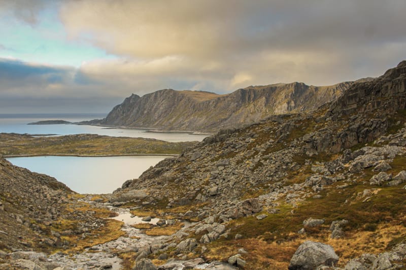 driving into gjesvaer norway on mageroya