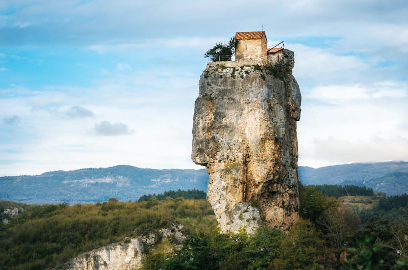 Best places to visit in Georgia: Katskhi Pillar