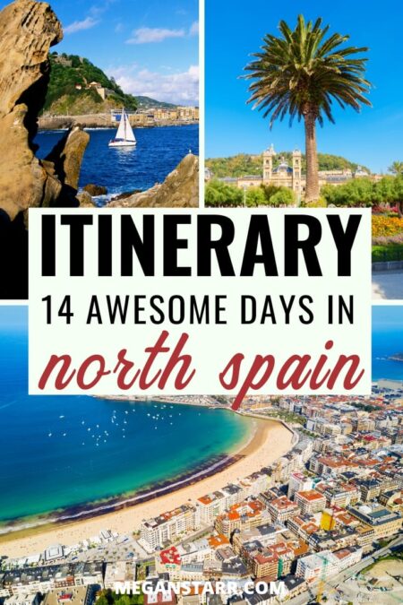 2 Weeks in Northern Spain Itinerary for an Unforgettable Trip | North Spain itinerary #spain #northernspain #itinerary | Itinerary for northern Spain | Spanish road trip | Spain road trip | Things to do in northern Spain | Europe road trips | Camino de Santiago | San Sebastian | Bilbao | Santander | Gijon | Leon | Lugo | Santiago de Compostela | Finisterre | Biarritz France | A Coruna | Places to visit in Spain | Spanish cities | Visit Spain | Travel to Spain