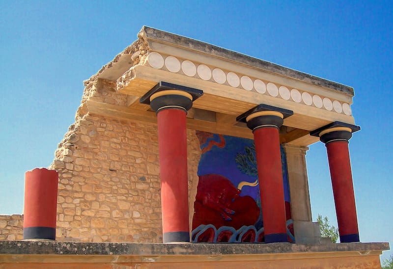 Knossos Palace Minoans in Crete Greece