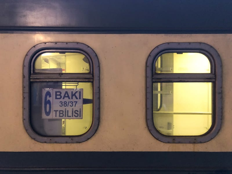 Sleeper train from Tbilisi to Baku