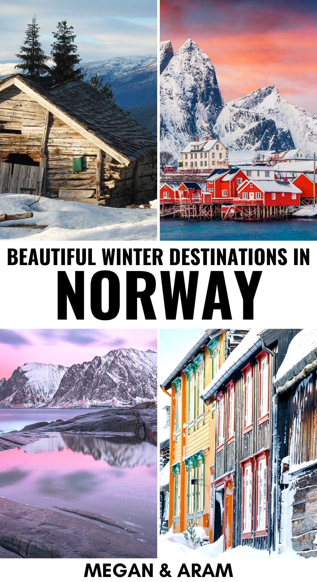 Considering a trip to Norway in winter? This guide will walk you through the best places to visit in Norway in winter and tell you the pros and cons of each. Tromso excluded! | Places to visit in Norway | Norway in winter | Norway winter trips | Norway winter destinations | Tromso | Lofoten Islands | Bergen | Oslo | Northern lights in Norway | Where to see the northern lights in Norway | Visit Norway | Winter in Norway | Christmas in Norway | Norway in December | Norway destinations | Norway nature