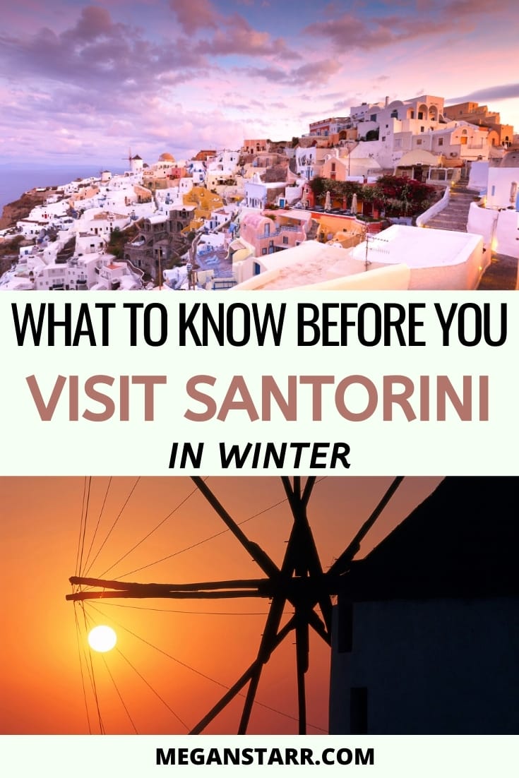 Santorini in winter- is it worth it? Things to do in Santorini during winter. #santorini #greece #greekislands | Things to do in Santorini | Santorini winter | Santorini December | Santorini January | Santorini February | What to do in Santorini | Visit Santorini | Travel to Santorini | Christmas in Santorini | Santorini new years | Places to visit in Greece