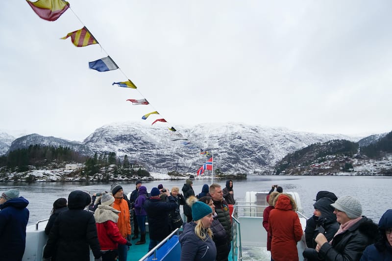 Bergen winter fjord tour in Norway