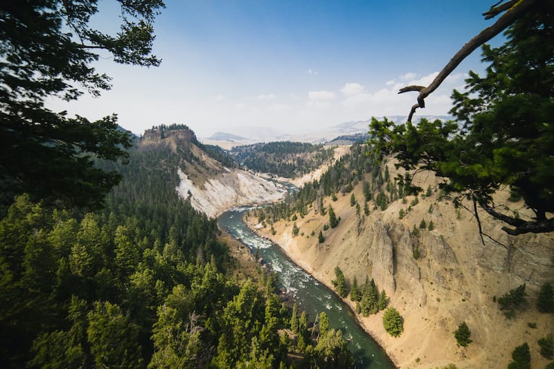 Calcite Springs Overlook in YNP