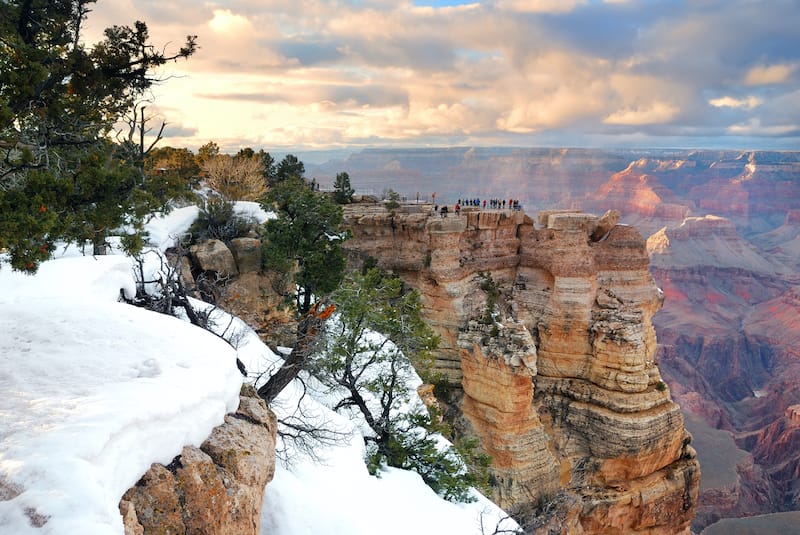 Grand Canyon National Park in Arizona in Winter