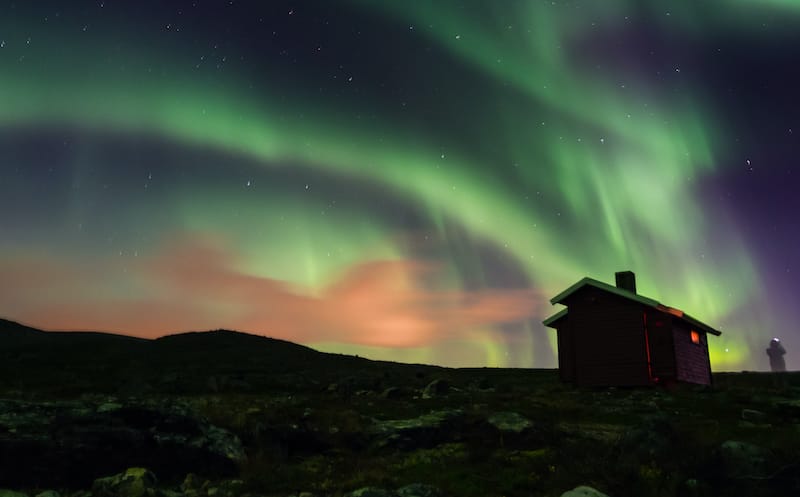 Hammerfest winter Northern lights norway