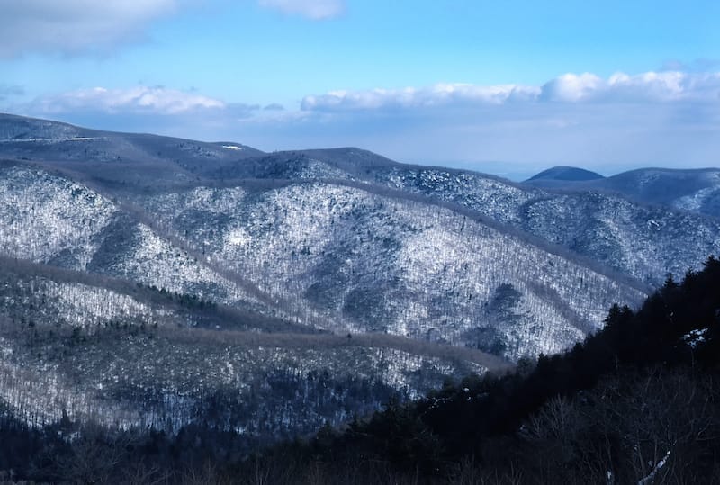 Shenandoah National Park in winter