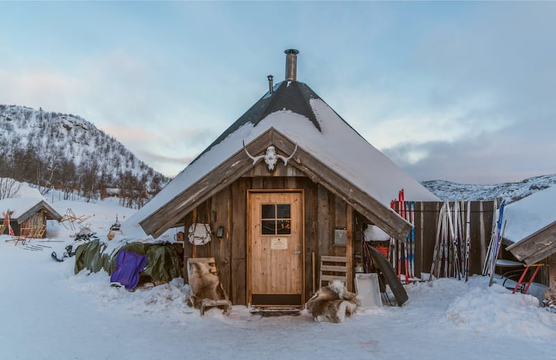 Kirkenes in winter in Norway