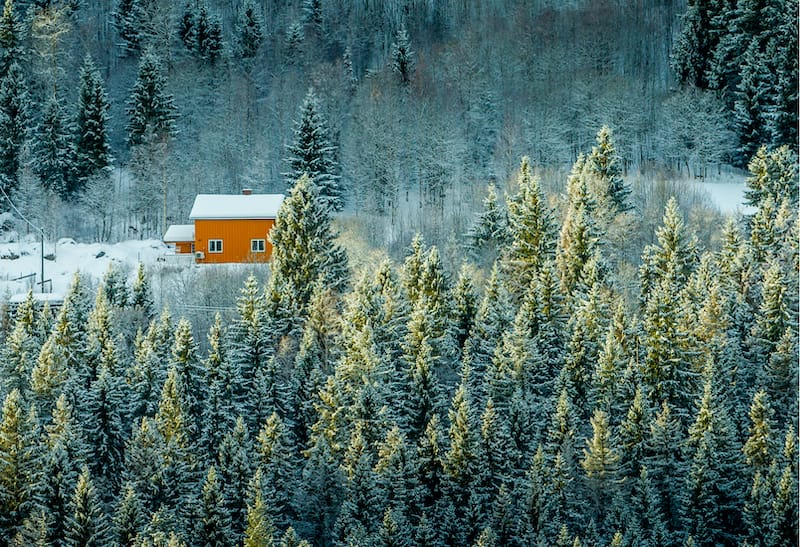 Lillehammer Norway during winter