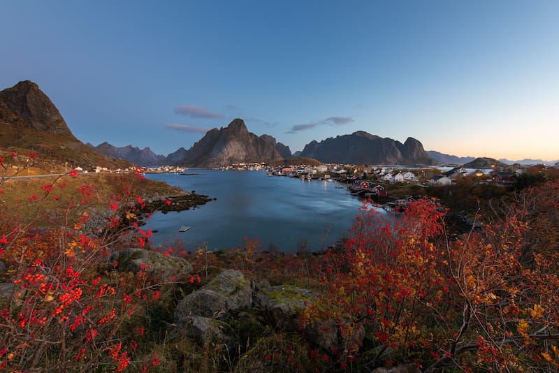 Lofoten islands autumn (Reine)